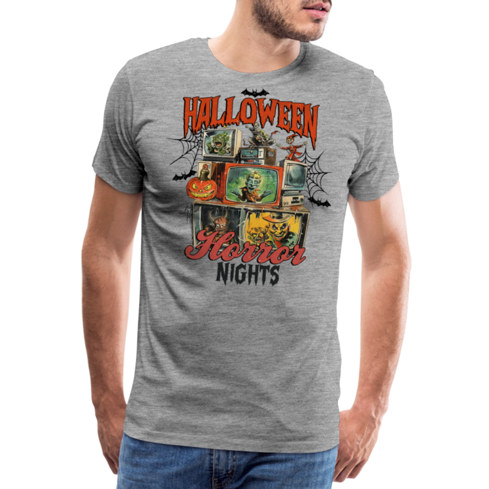 Halloween Horror Nights Premium T-Shirt Herren - Grau meliert