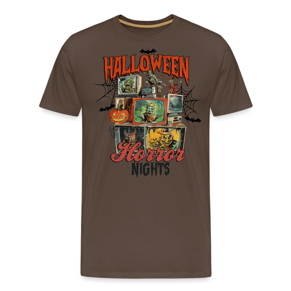 Halloween Horror Nights Premium T-Shirt Herren - Edelbraun