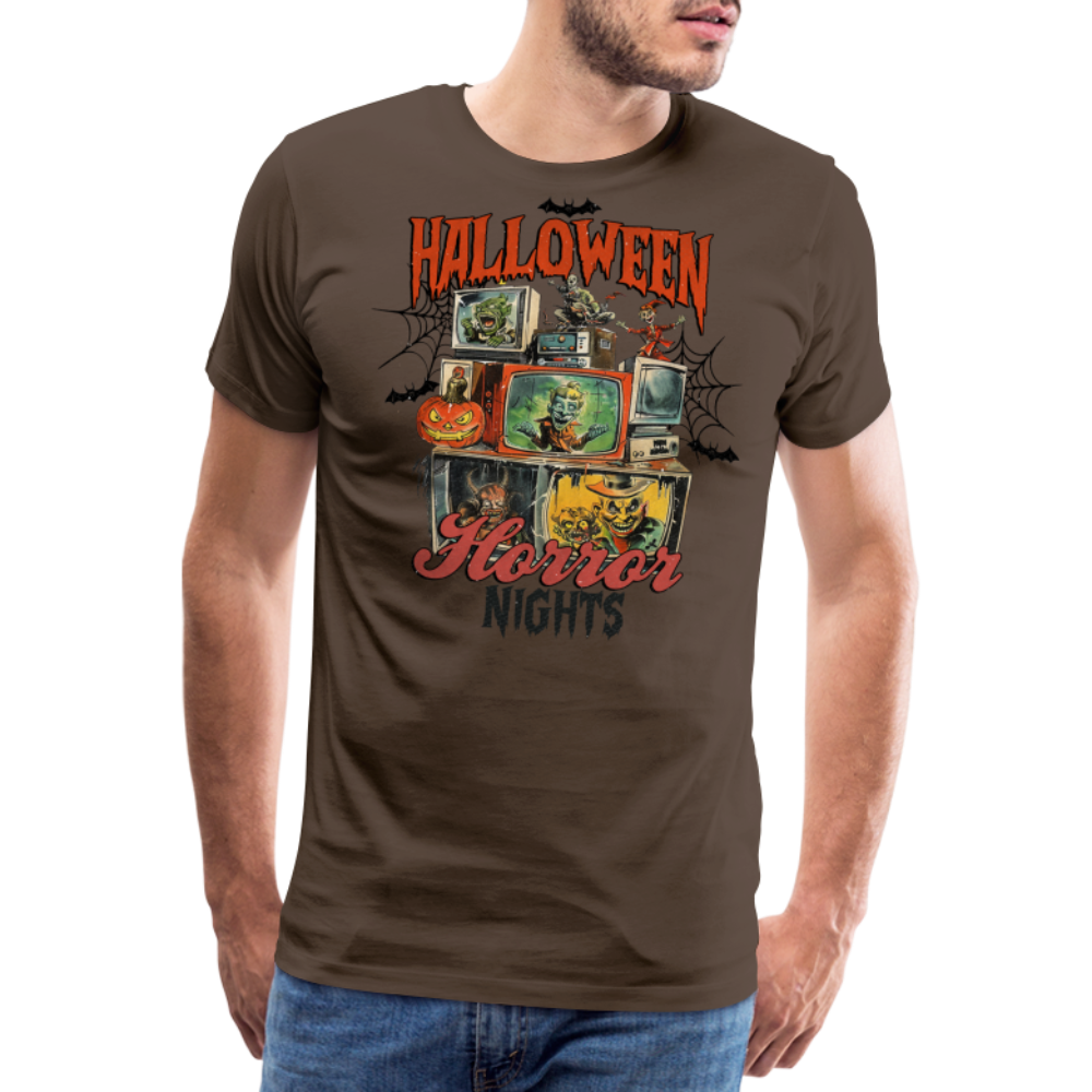 Halloween Horror Nights Premium T-Shirt Herren - Edelbraun