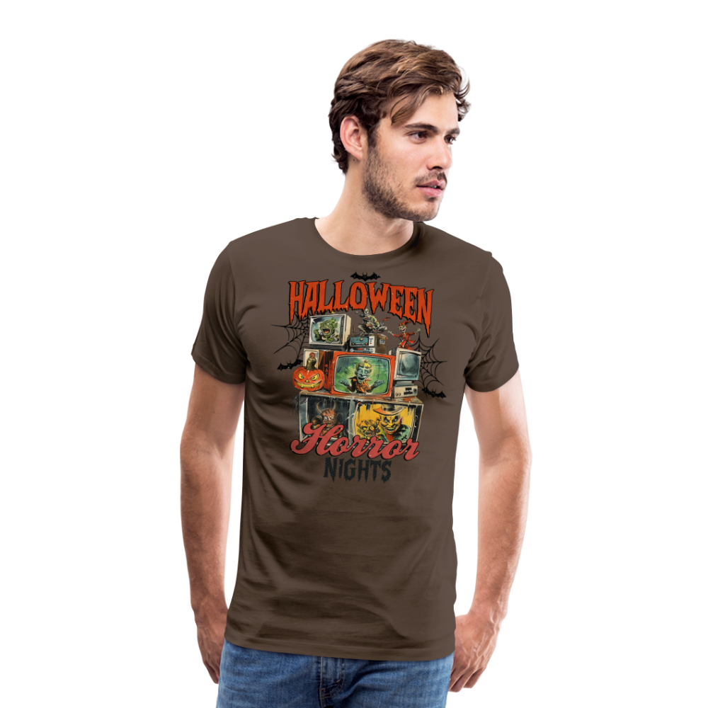 Halloween Horror Nights Premium T-Shirt Herren - Edelbraun