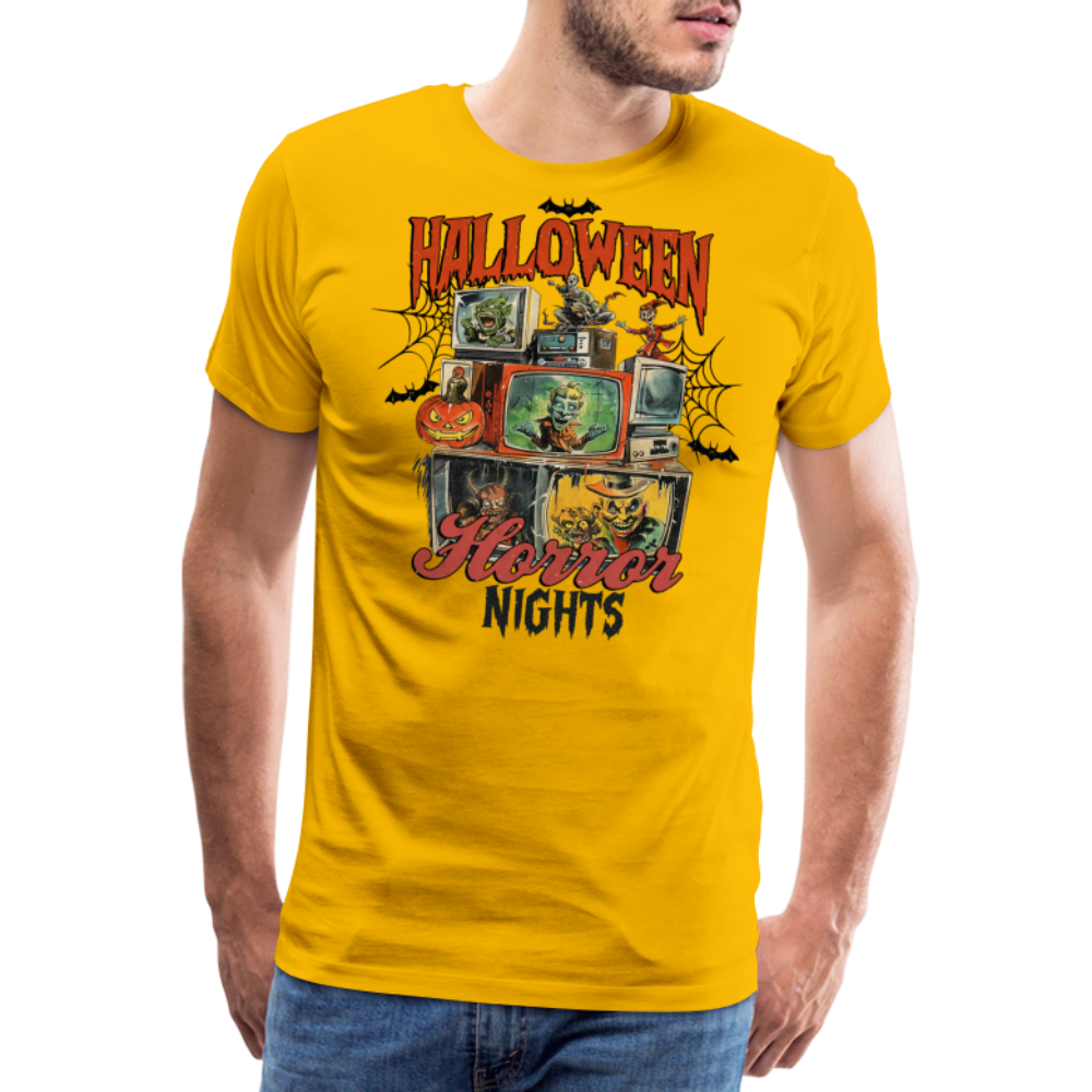 Halloween Horror Nights Premium T-Shirt Herren - Sonnengelb