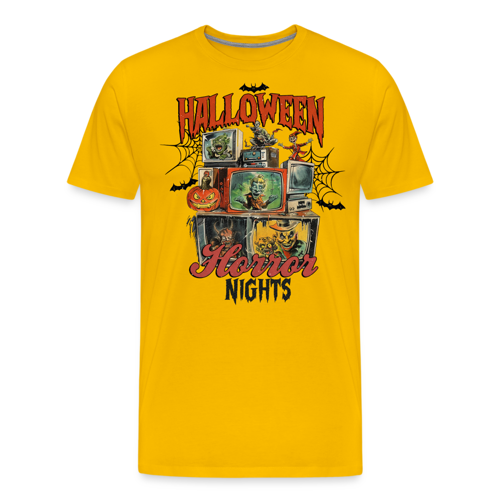 Halloween Horror Nights Premium T-Shirt Herren - Sonnengelb