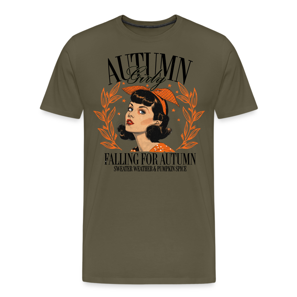 AUTUMNGIRLY Halloween Horror Premium T-Shirt Herren - Khaki