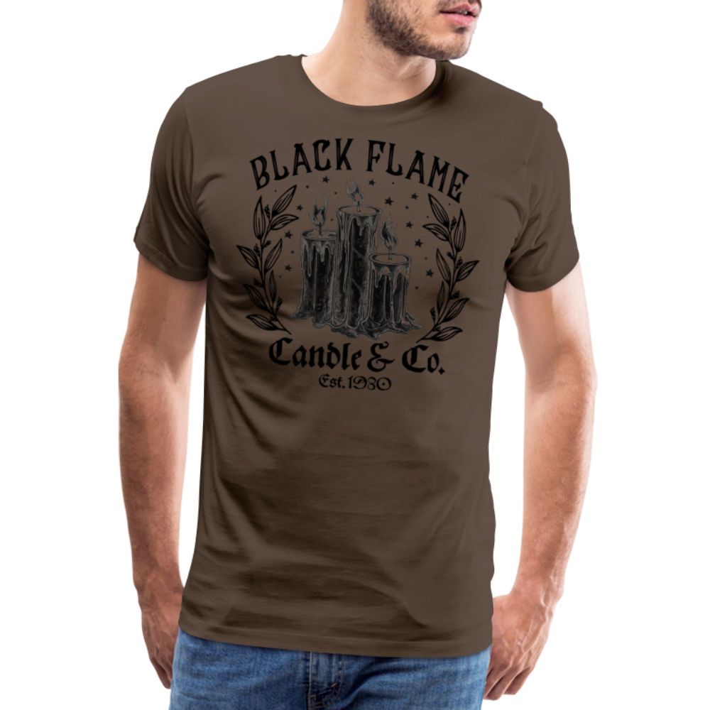 BLACKFLAME Halloween Horror Premium T-Shirt Herren - Edelbraun