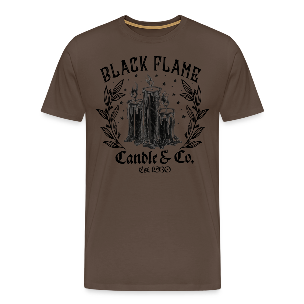 BLACKFLAME Halloween Horror Premium T-Shirt Herren - Edelbraun
