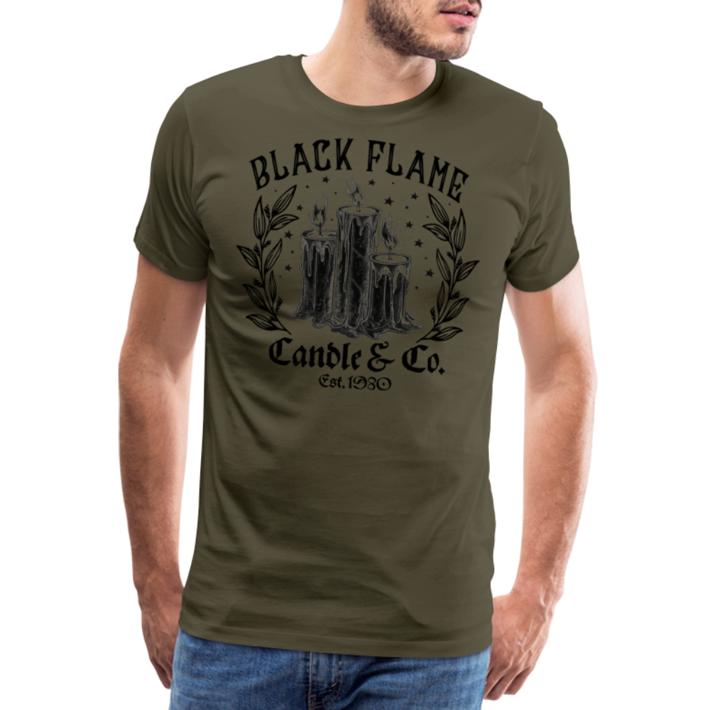 BLACKFLAME Halloween Horror Premium T-Shirt Herren - Khaki