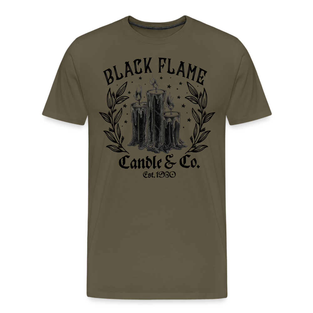 BLACKFLAME Halloween Horror Premium T-Shirt Herren - Khaki