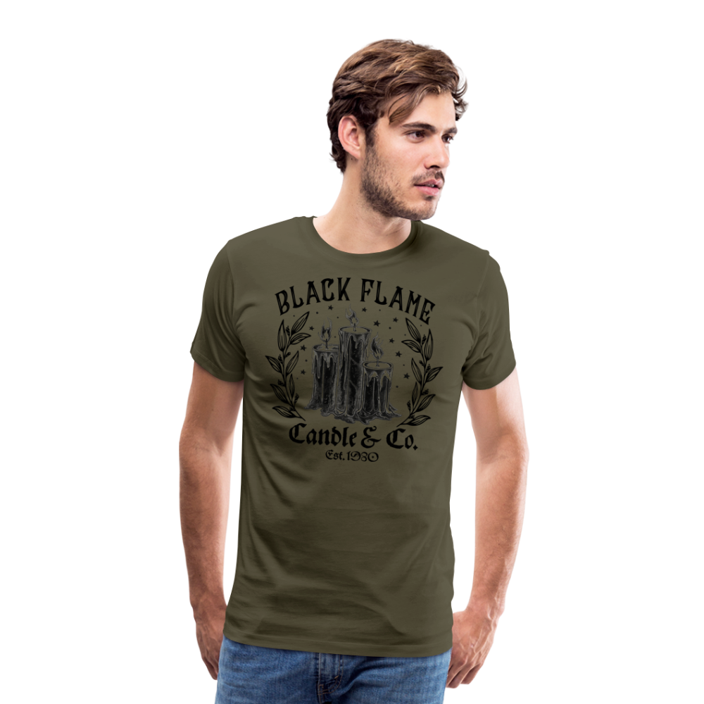 BLACKFLAME Halloween Horror Premium T-Shirt Herren - Khaki