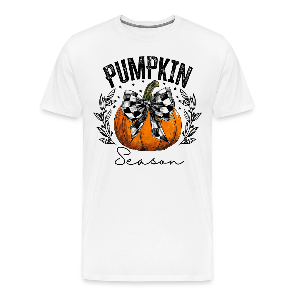 PUMPKIN SEASON Halloween Horror Premium T-Shirt Herren - Weiß
