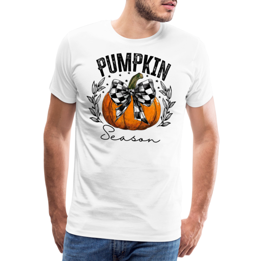 PUMPKIN SEASON Halloween Horror Premium T-Shirt Herren - Weiß