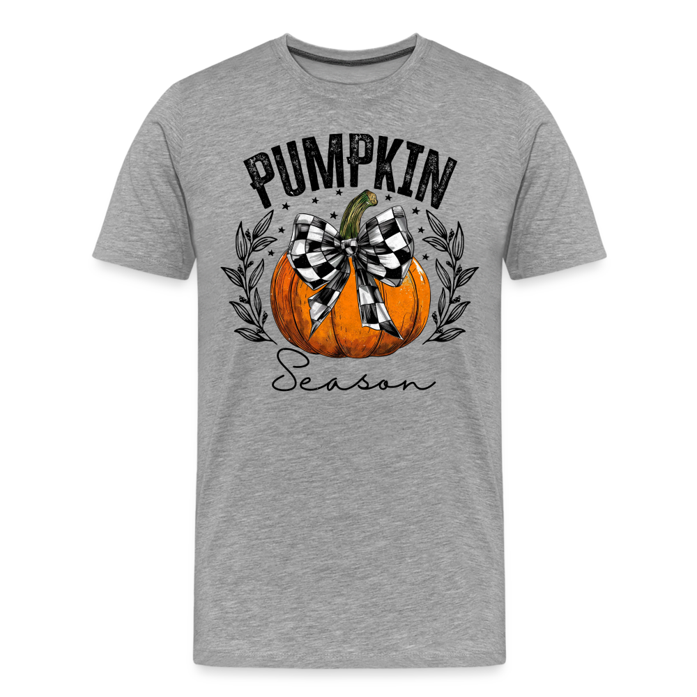 PUMPKIN SEASON Halloween Horror Premium T-Shirt Herren - Grau meliert