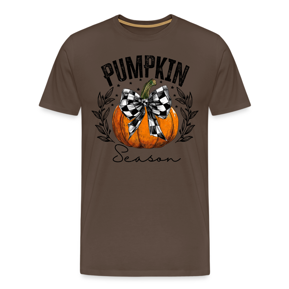 PUMPKIN SEASON Halloween Horror Premium T-Shirt Herren - Edelbraun