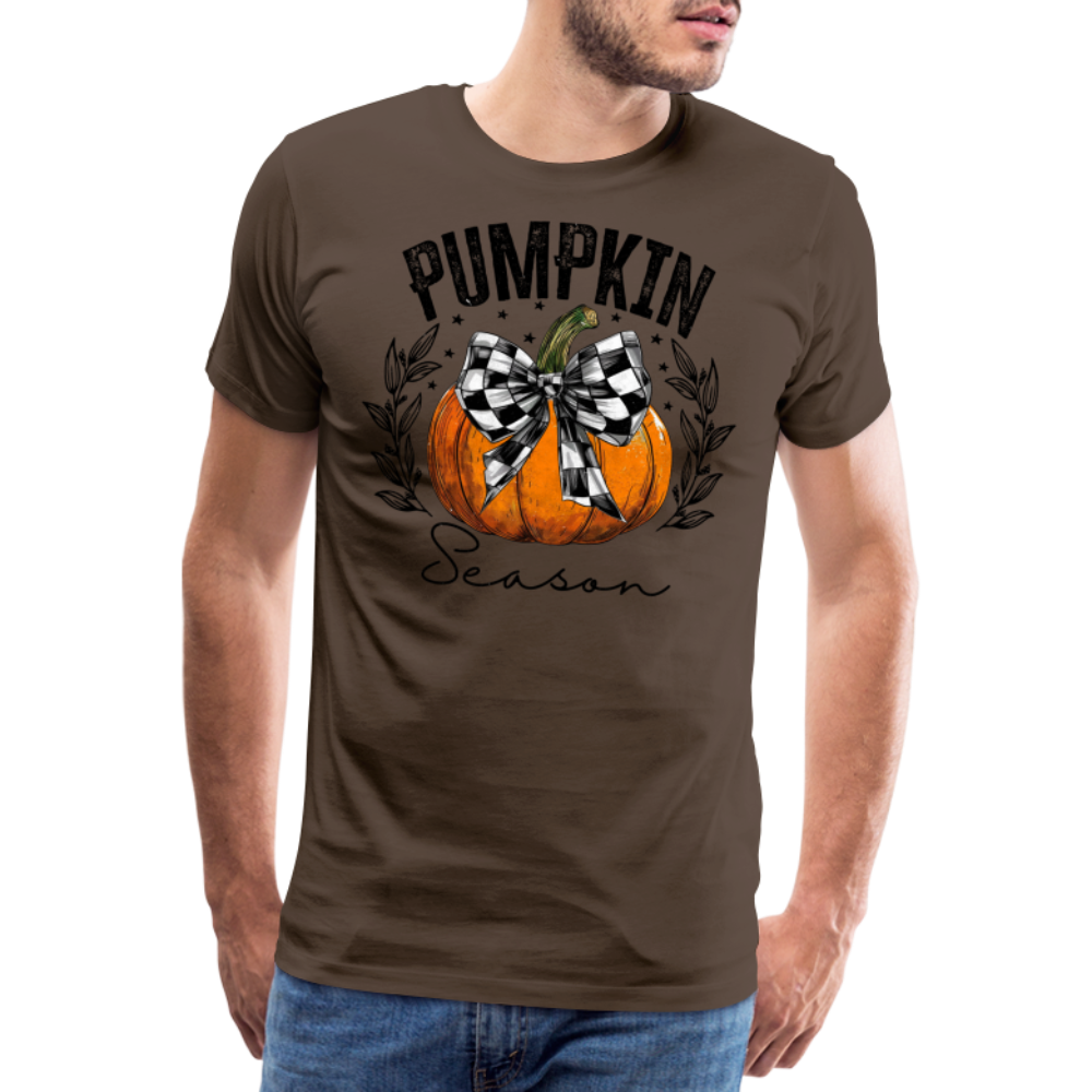 PUMPKIN SEASON Halloween Horror Premium T-Shirt Herren - Edelbraun