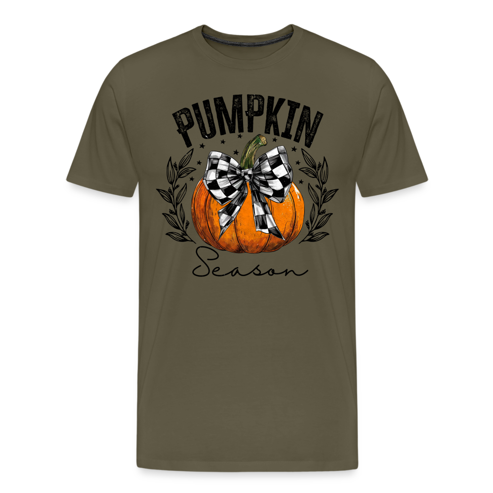 PUMPKIN SEASON Halloween Horror Premium T-Shirt Herren - Khaki