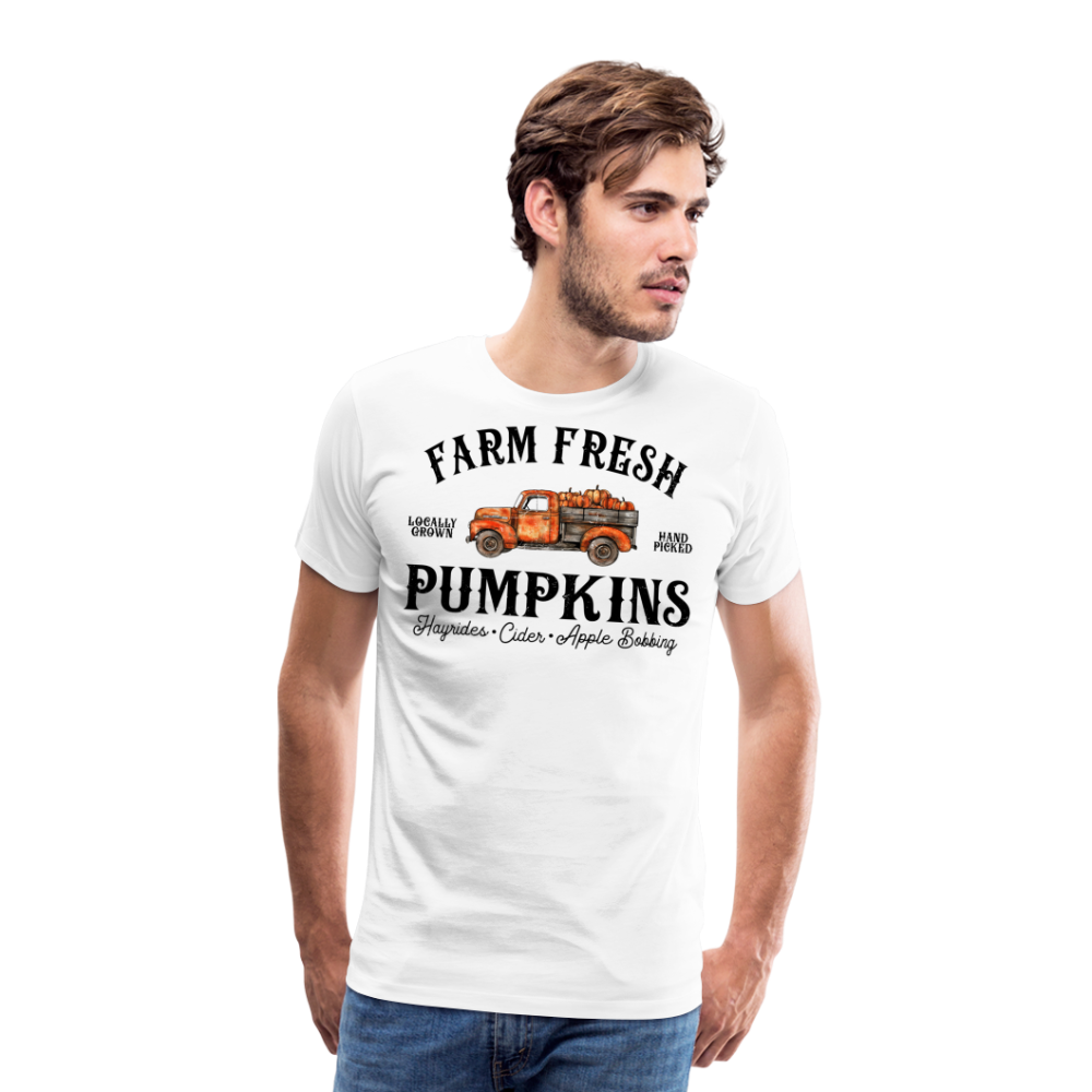 FARM FRESH Halloween Horror Premium T-Shirt Herren - Weiß