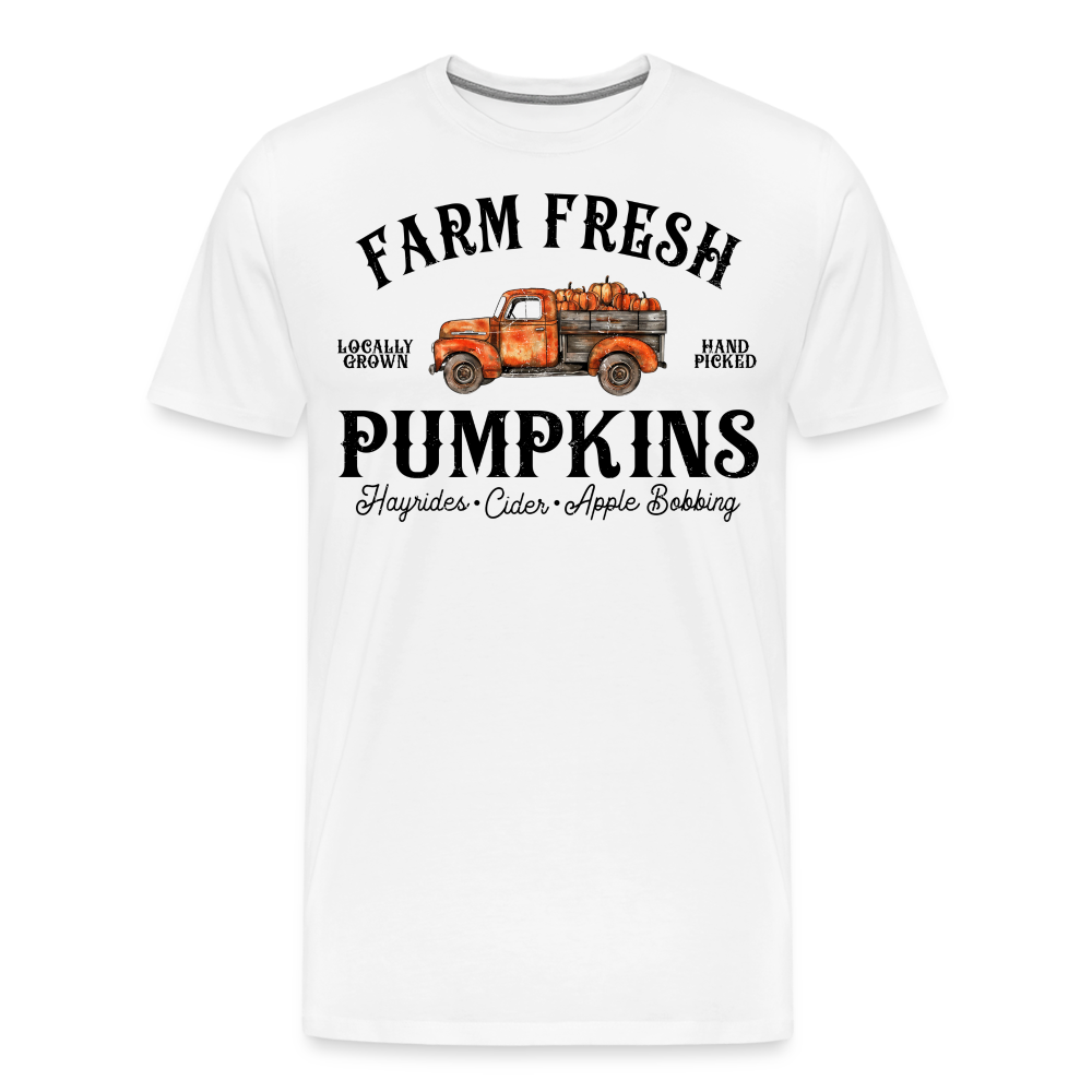 FARM FRESH Halloween Horror Premium T-Shirt Herren - Weiß