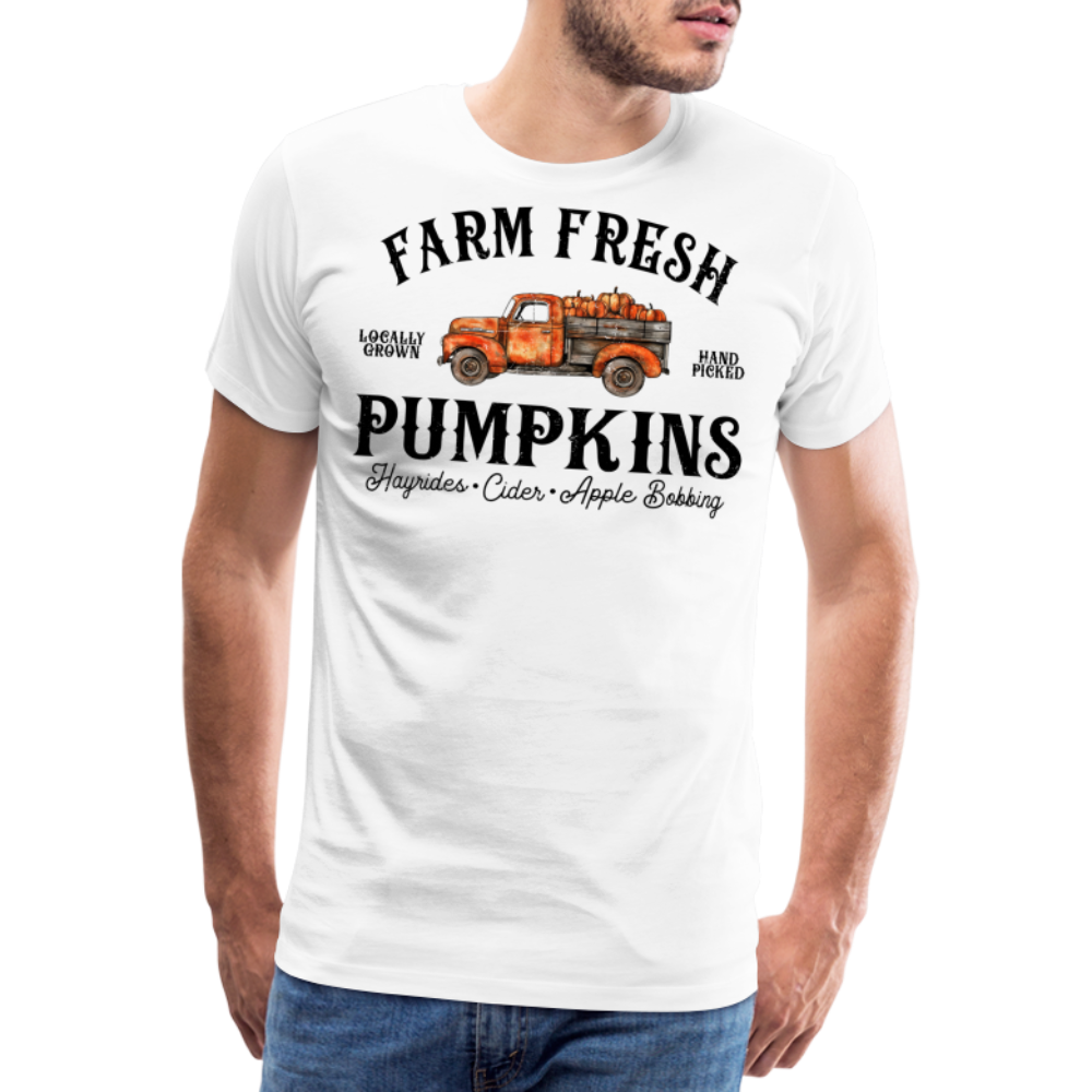 FARM FRESH Halloween Horror Premium T-Shirt Herren - Weiß