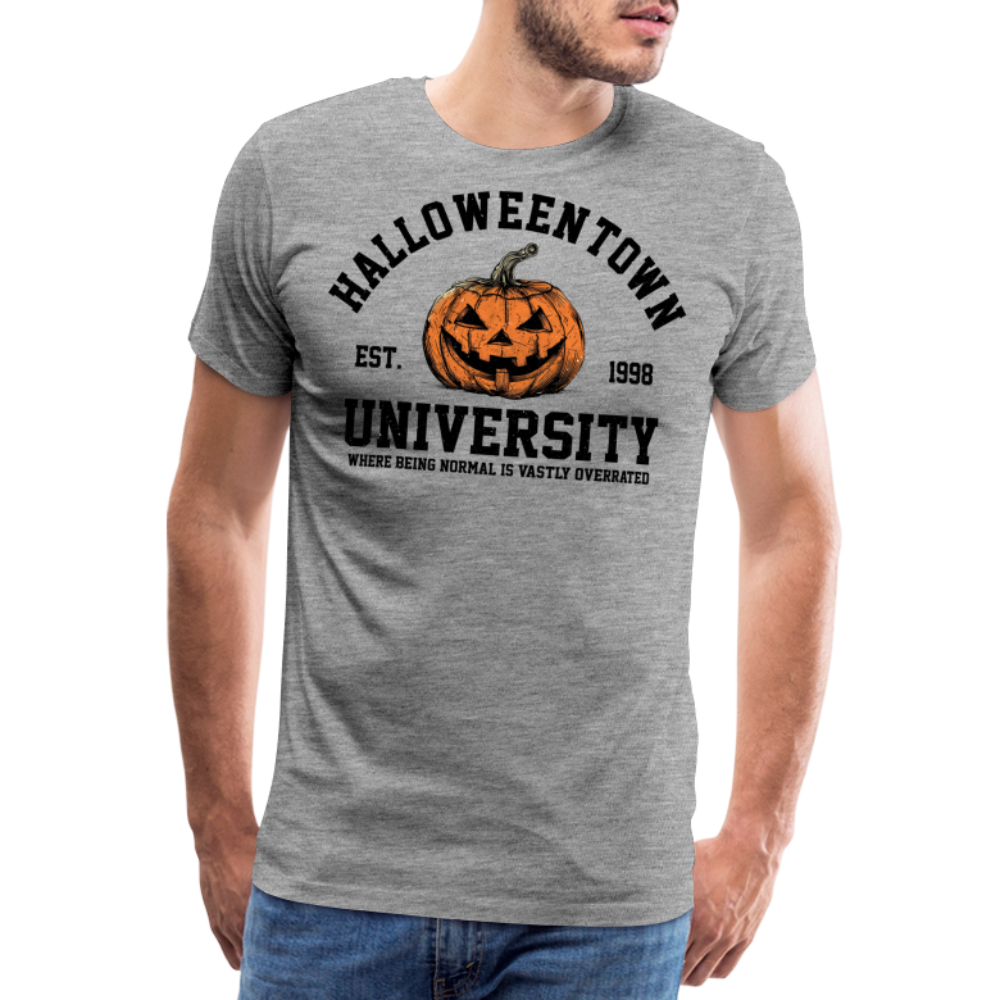 Halloween Town Horror Premium T-Shirt Herren - Grau meliert