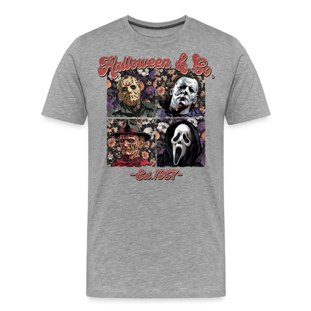 Halloweenco Halloween Horror Premium T-Shirt Herren - Grau meliert