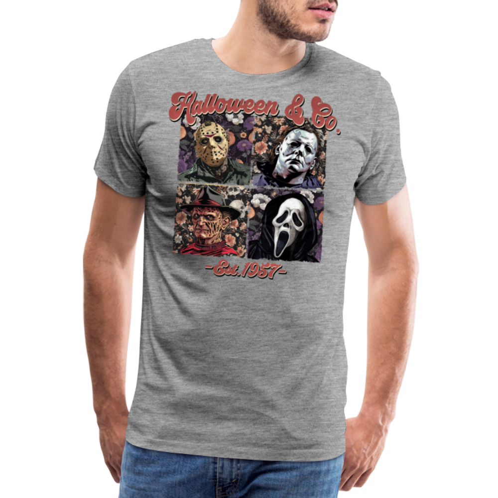 Halloweenco Halloween Horror Premium T-Shirt Herren - Grau meliert