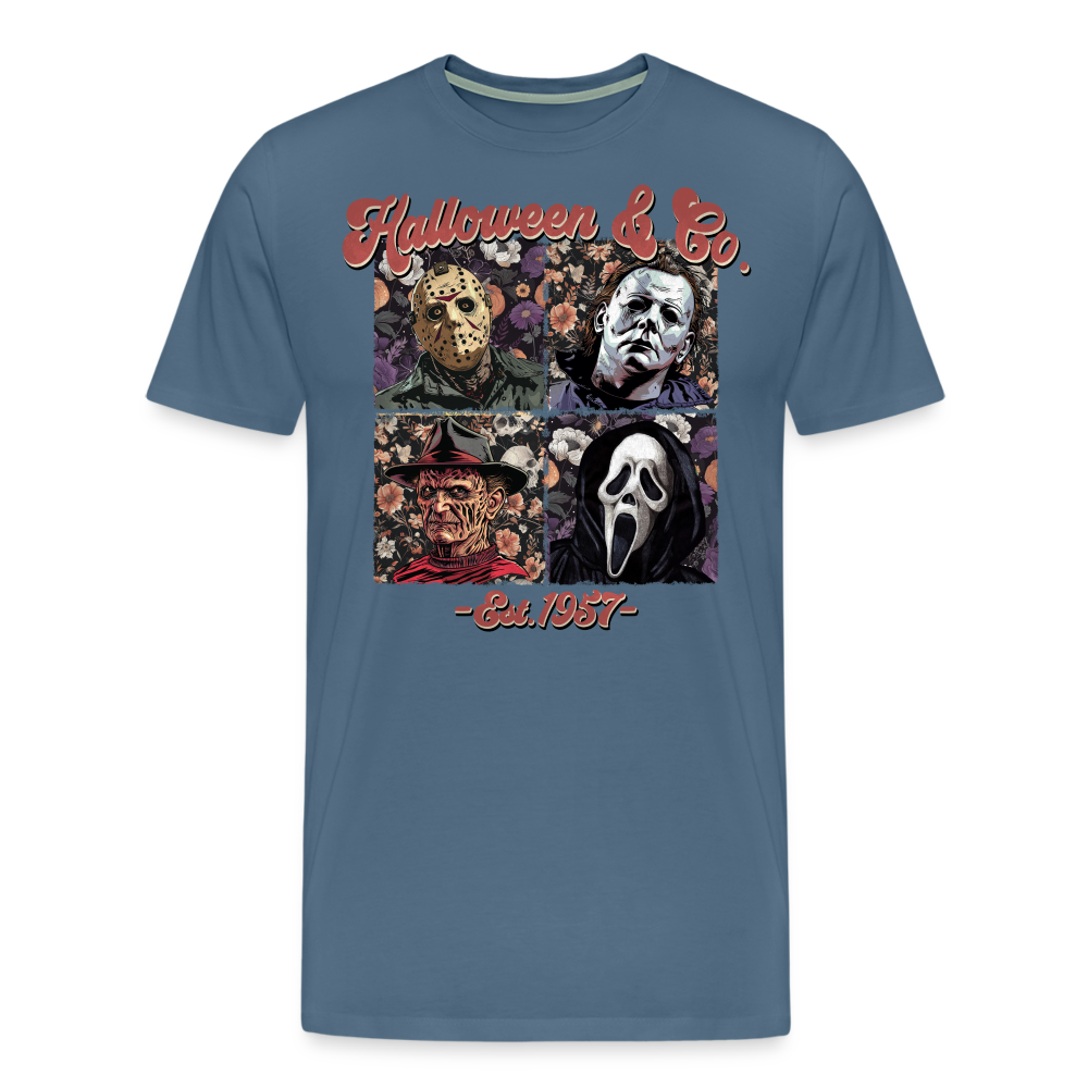 Halloweenco Halloween Horror Premium T-Shirt Herren - Blaugrau