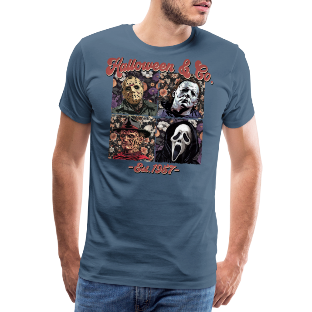 Halloweenco Halloween Horror Premium T-Shirt Herren - Blaugrau