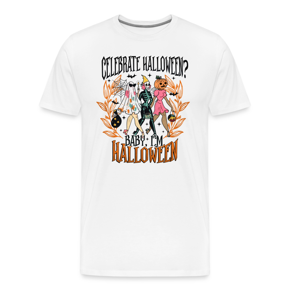 Celebrate Halloween Horror Premium T-Shirt Herren - Weiß