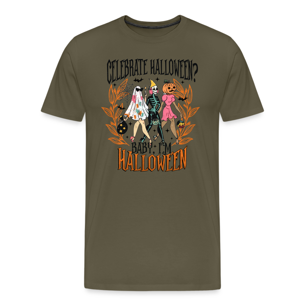 Celebrate Halloween Horror Premium T-Shirt Herren - Khaki