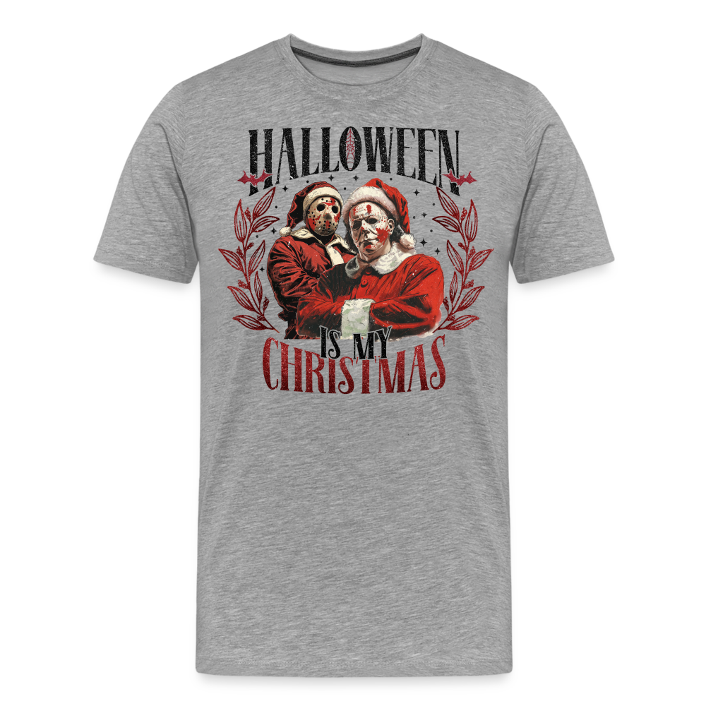 Halloween is my Christmas Horror Premium T-Shirt Herren - Grau meliert