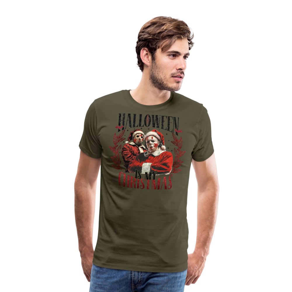 Halloween is my Christmas Horror Premium T-Shirt Herren - Khaki