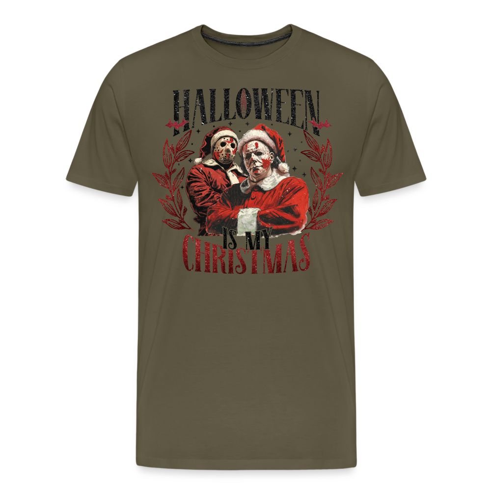 Halloween is my Christmas Horror Premium T-Shirt Herren - Khaki