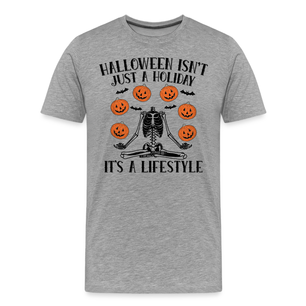 Halloween Lifestyle Horror Premium T-Shirt Herren - Grau meliert
