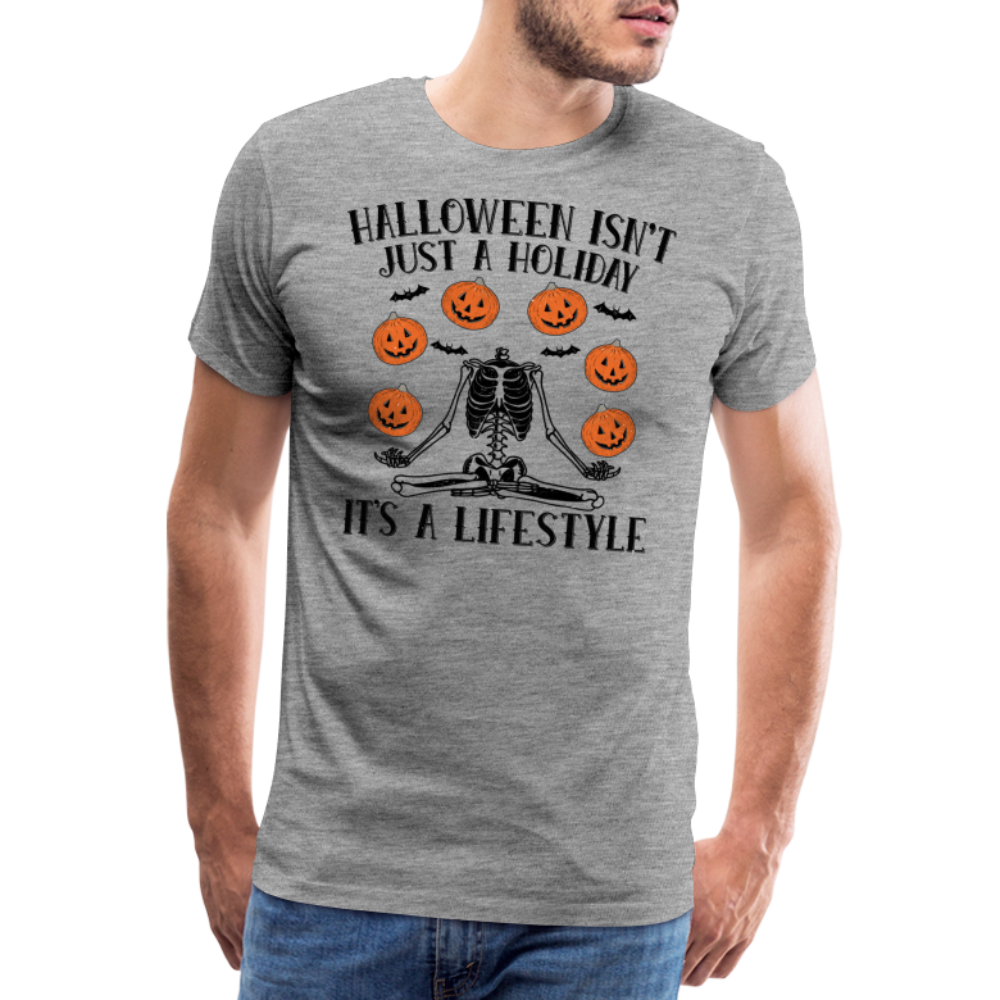 Halloween Lifestyle Horror Premium T-Shirt Herren - Grau meliert