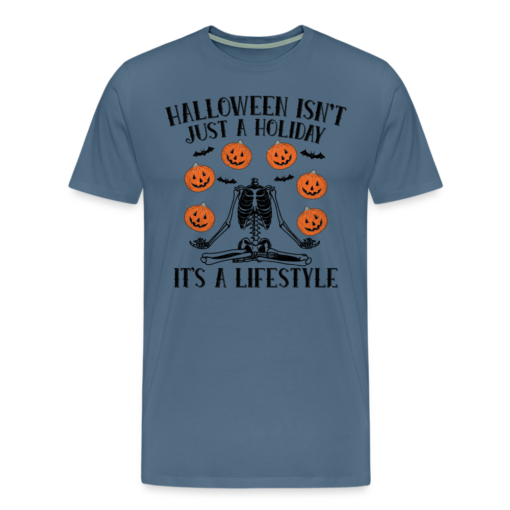 Halloween Lifestyle Horror Premium T-Shirt Herren - Blaugrau