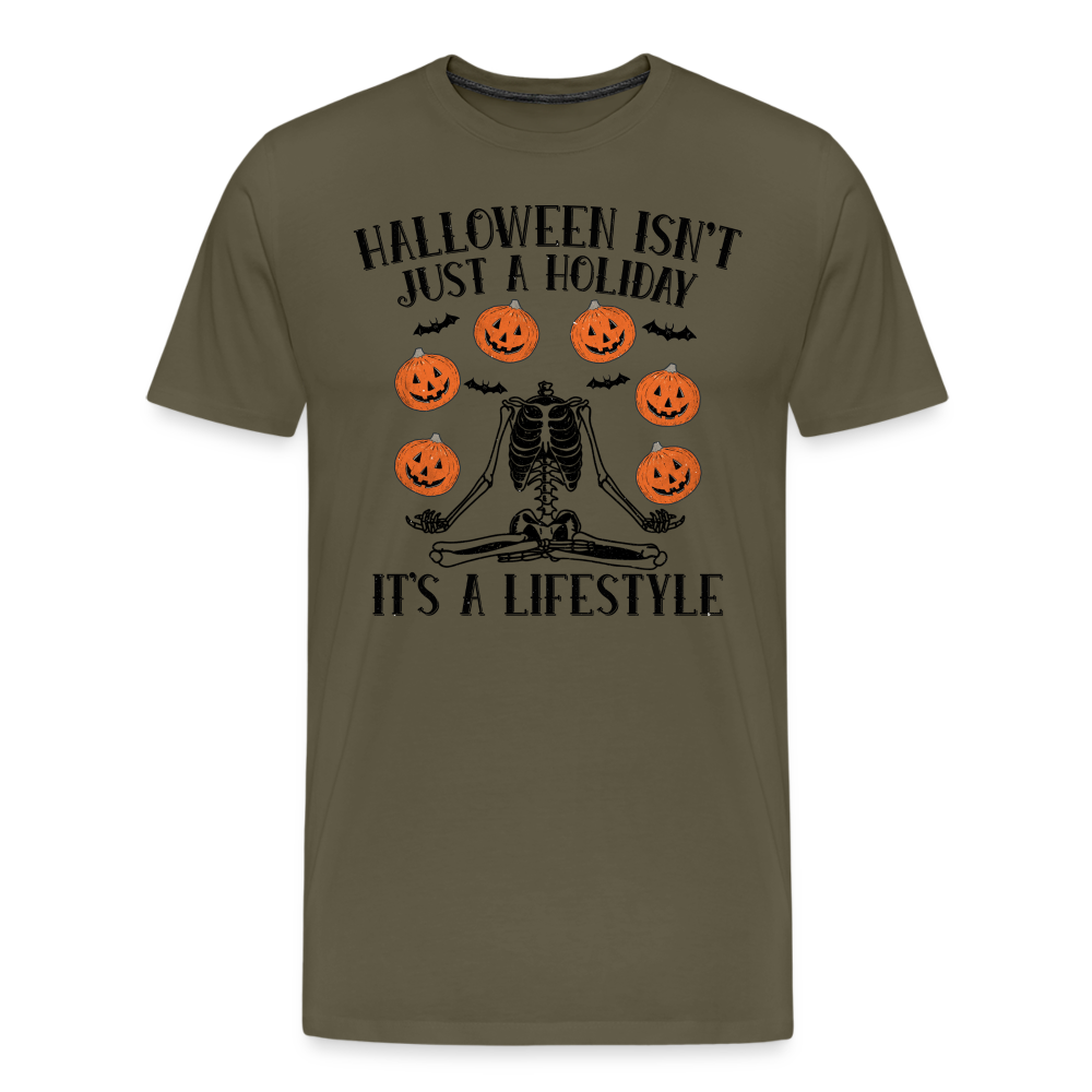Halloween Lifestyle Horror Premium T-Shirt Herren - Khaki