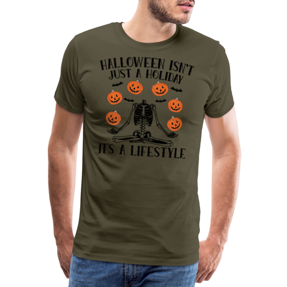 Halloween Lifestyle Horror Premium T-Shirt Herren - Khaki