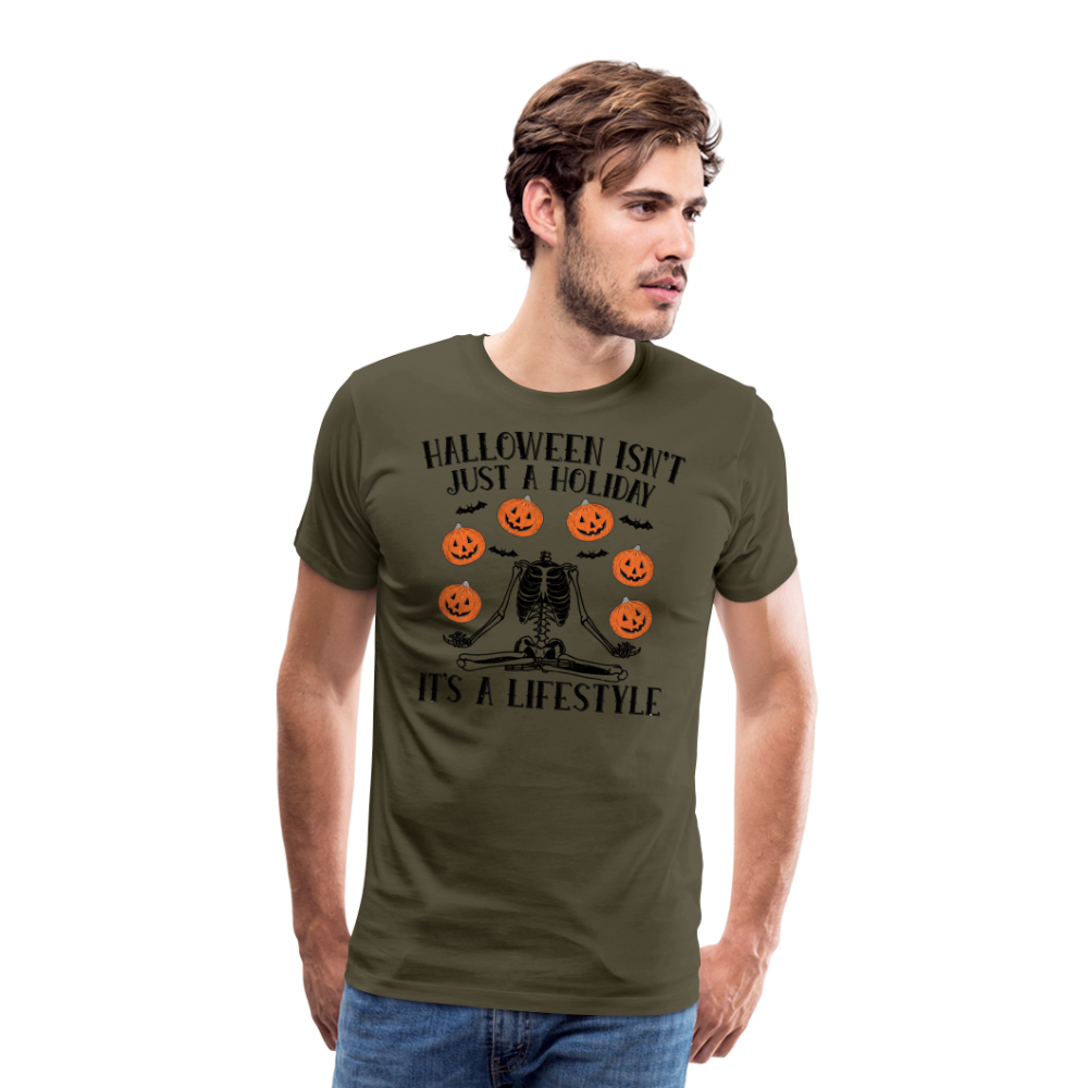 Halloween Lifestyle Horror Premium T-Shirt Herren - Khaki
