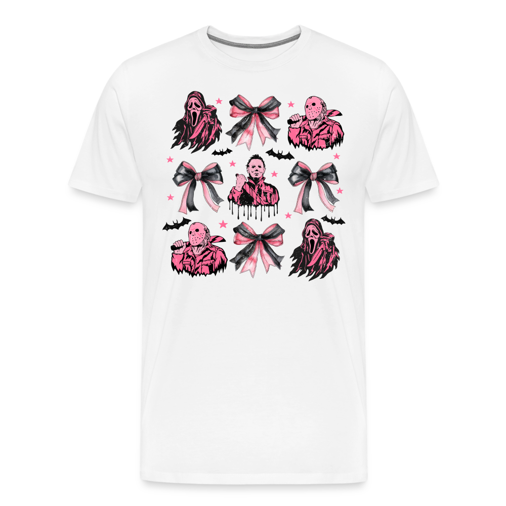 Halloweenmix pink Horror Premium T-Shirt Herren - Weiß