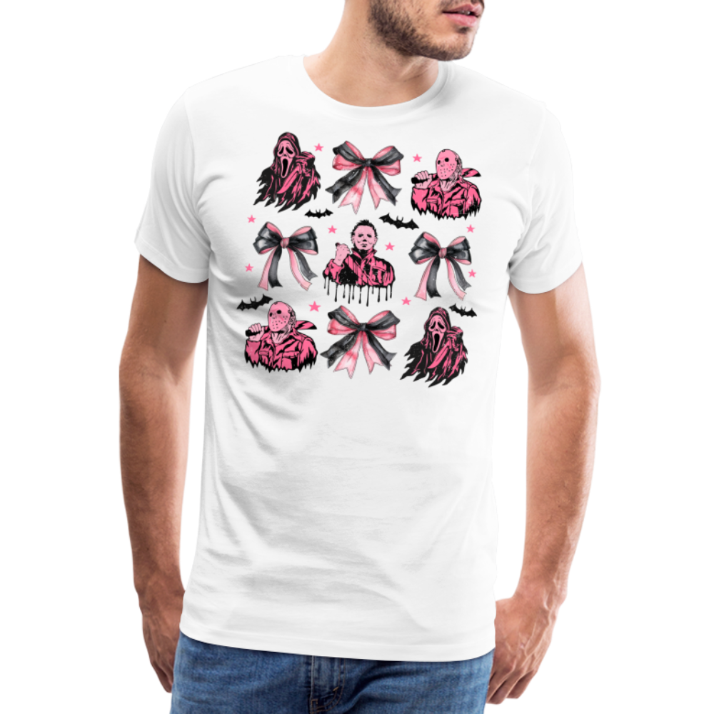 Halloweenmix pink Horror Premium T-Shirt Herren - Weiß