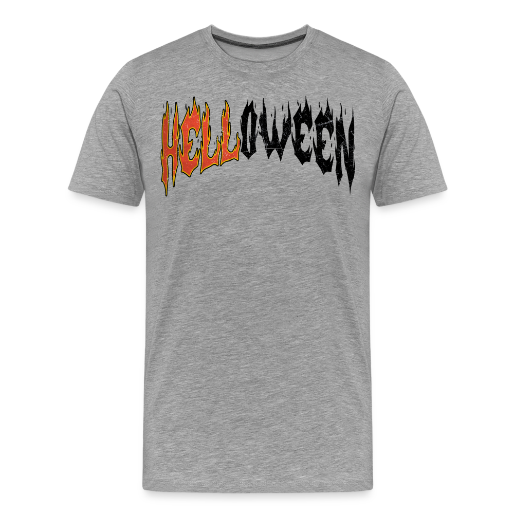 Halloweenbrand Halloween Horror Premium T-Shirt Herren - Grau meliert