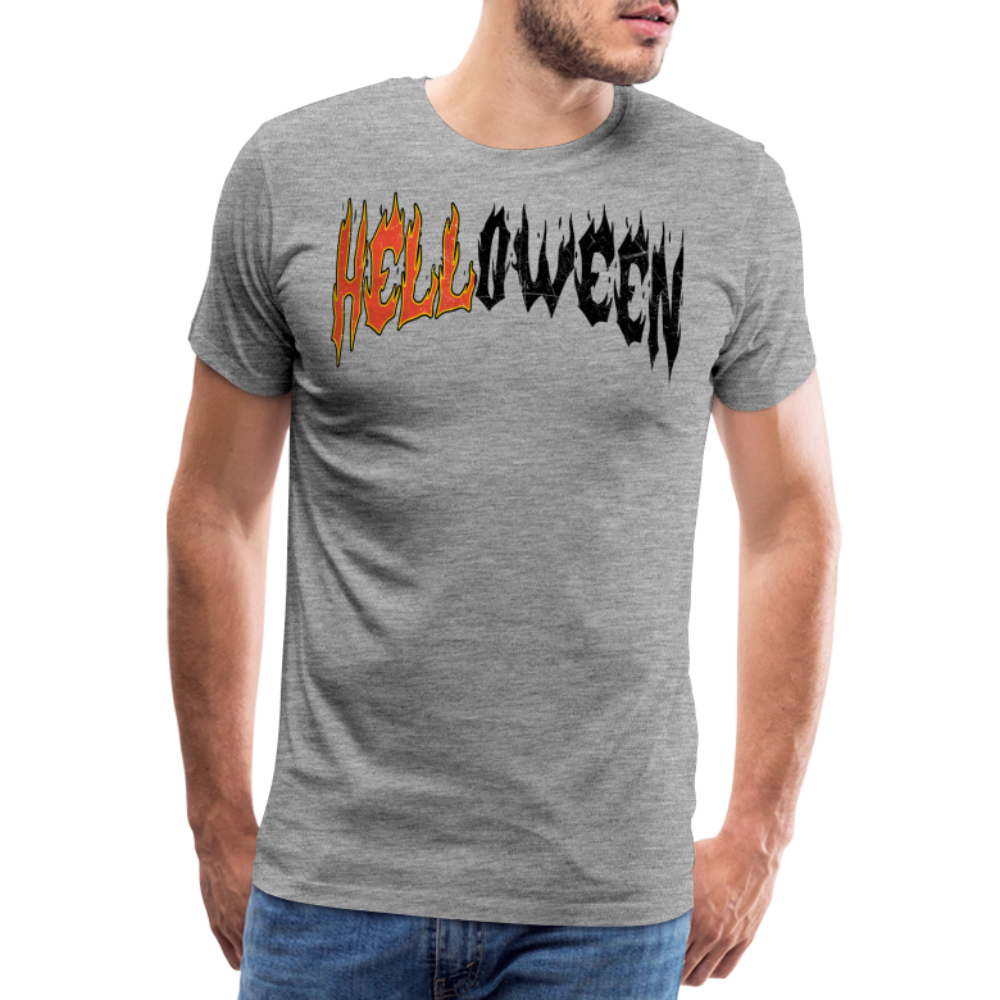 Halloweenbrand Halloween Horror Premium T-Shirt Herren - Grau meliert
