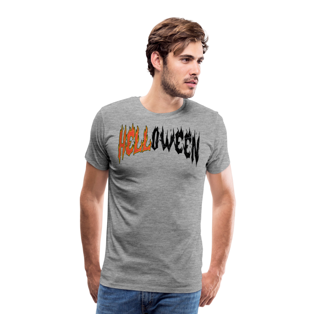Halloweenbrand Halloween Horror Premium T-Shirt Herren - Grau meliert
