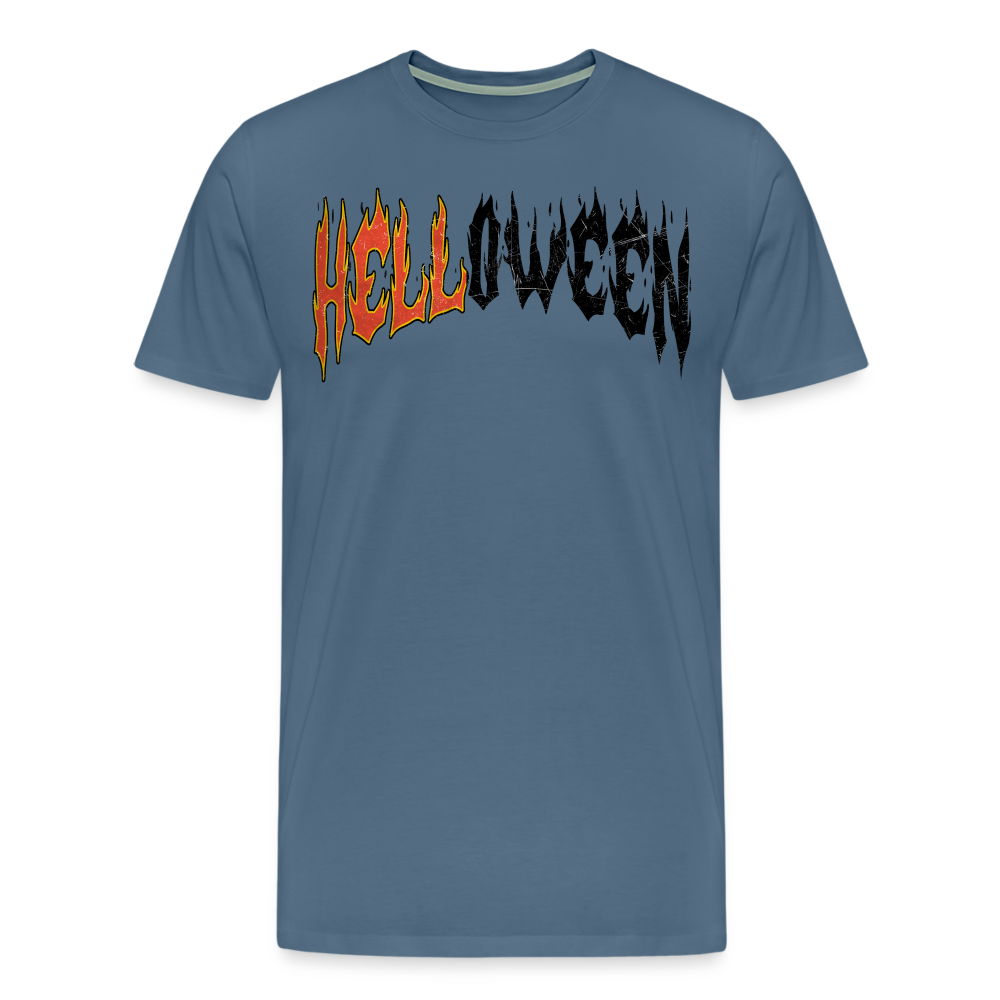 Halloweenbrand Halloween Horror Premium T-Shirt Herren - Blaugrau