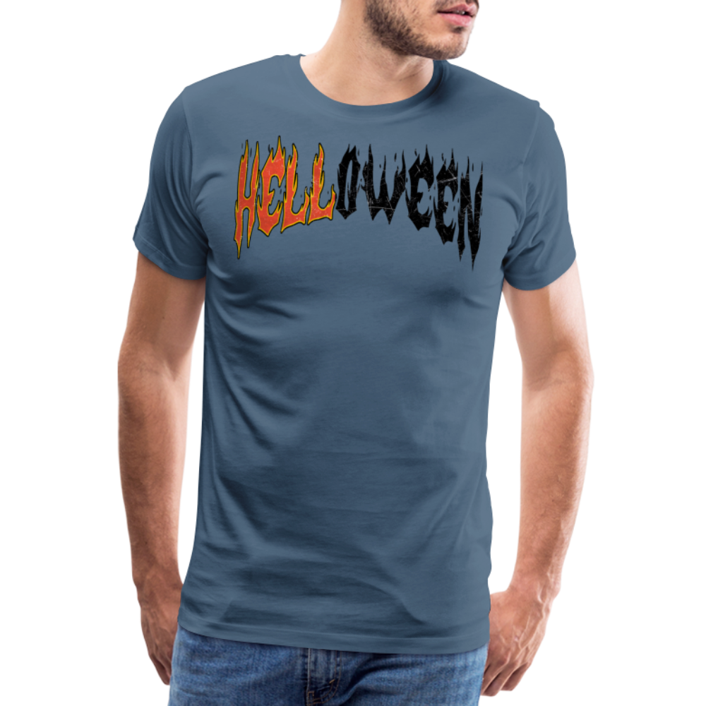 Halloweenbrand Halloween Horror Premium T-Shirt Herren - Blaugrau
