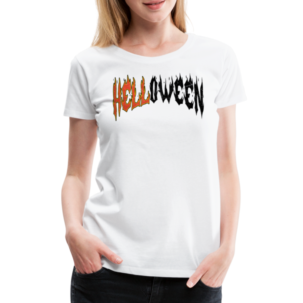 Halloweenbrand Halloween Horror Premium T-Shirt Damen - Weiß