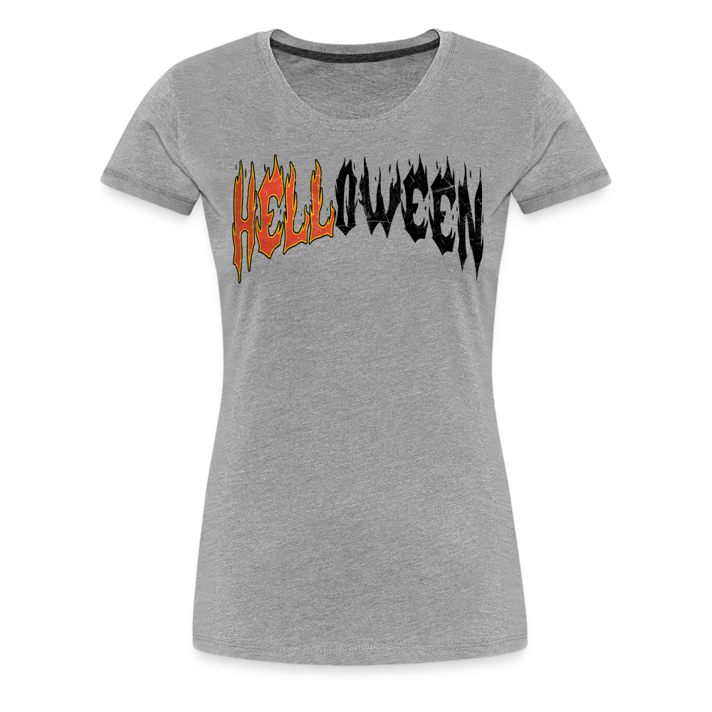 Halloweenbrand Halloween Horror Premium T-Shirt Damen - Grau meliert
