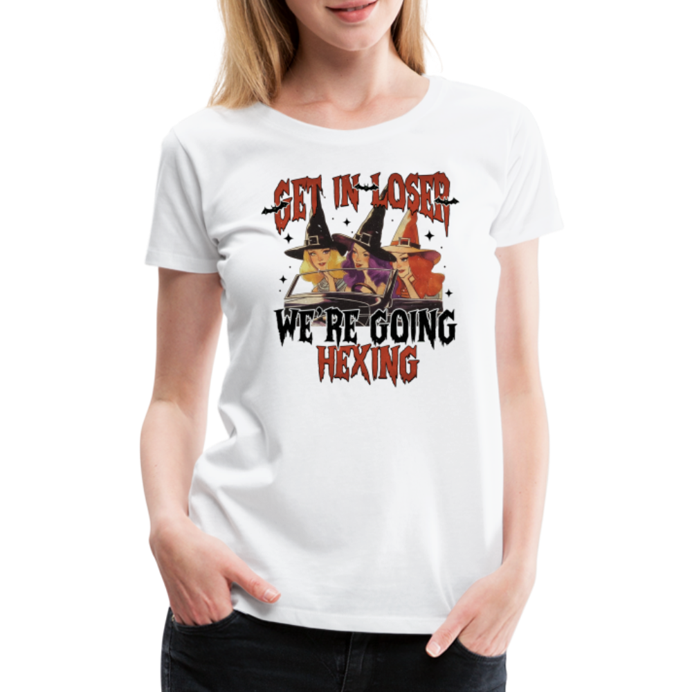 Hexing Halloween Horror Premium T-Shirt Damen - Weiß