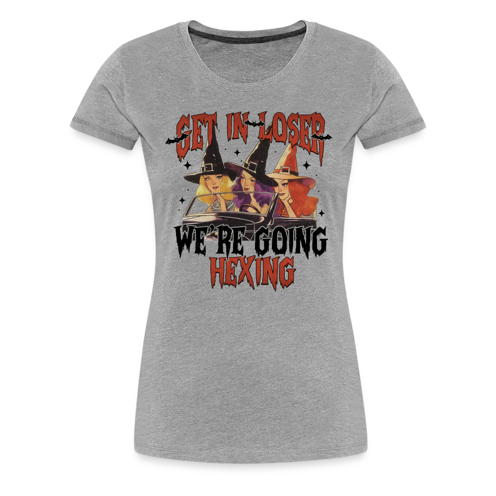 Hexing Halloween Horror Premium T-Shirt Damen - Grau meliert