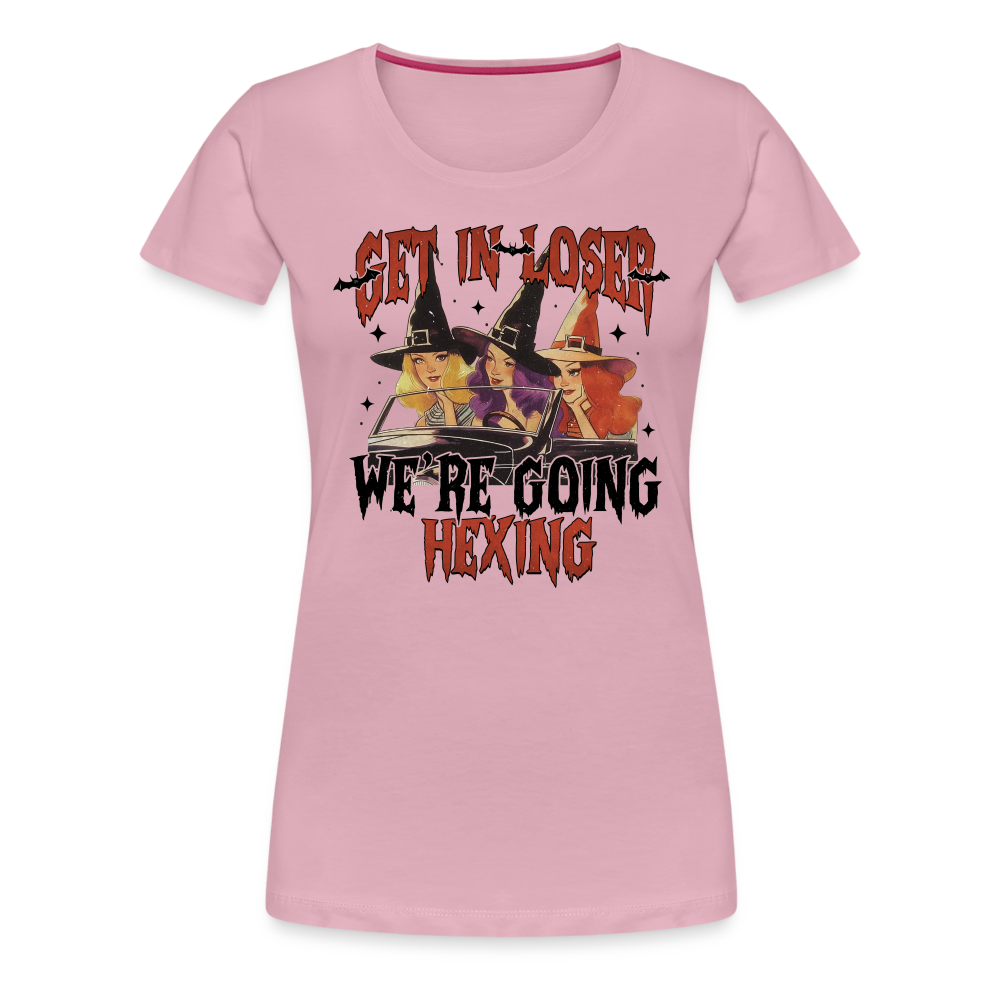 Hexing Halloween Horror Premium T-Shirt Damen - Hellrosa