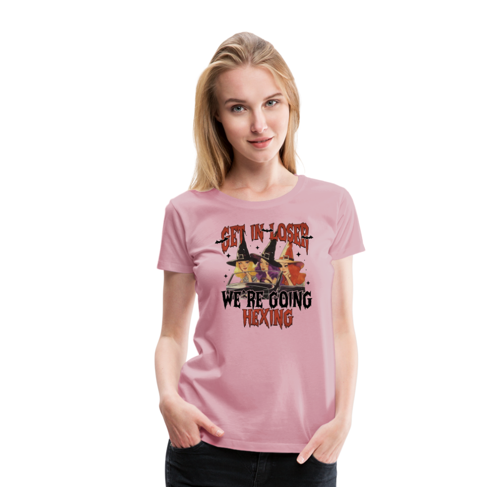 Hexing Halloween Horror Premium T-Shirt Damen - Hellrosa